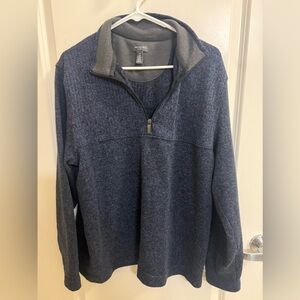 Van Heusen Navy Zip-Up Sweater